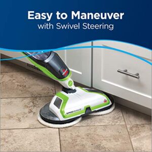 BISSELL Spinwave Powered Hardwood Floor Mop and Cleaner, Green Spinwave, 2039A, 14" Cleaning Path Width