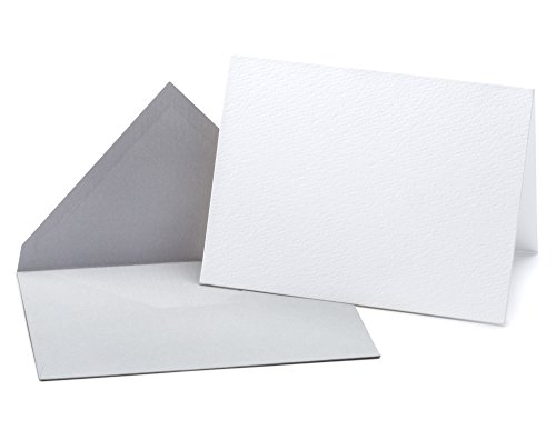 20 Blank Cards and Envelopes - Perfect Heavyweight Blank Cards for DIY Creative Projects, Invitations, Watercolor, Drawing, Writing - Opie's Paper Company