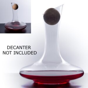 Plaisir de la Cave Wine Decanter Cork Stopper & Stainless Steel Cleaning Beads Accessories