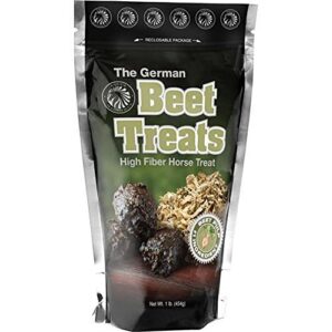 1# german horse pony training bite size beet pulp high fiber content treats nuggets muffin snacks