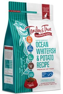 tender & true ocean whitefish & potato recipe cat food, 7 lb
