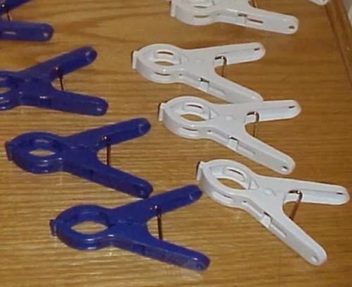 Clothes Pins Jumbo Plastic Clothespins Huge 4 1/3" Holds Heavy Laundry - 6 Pack