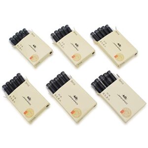 30pcs jinhao ink cartridges fountain pen refills for jinhao and baoer pen standard size(black)