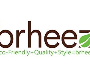 brheez 6 in Disposable Plates Paper Plates Alternative Compostable Plates Heavy Duty [Pack of 60] Eco-Friendly 100% Plant Fiber Biodegradable