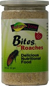 nature zone bites roach fine ground food, 8.5 oz