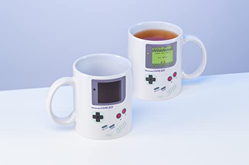 Paladone Gameboy Heat Changing Coffee Mug - Gift for Gamers, Fathers, Coffee Enthusiasts, 10 Ounces