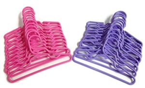 pet apparel hangers set of 24 measures 7 1/4 inch wide will fit over 1" 1/8 rod great for small dog clothing