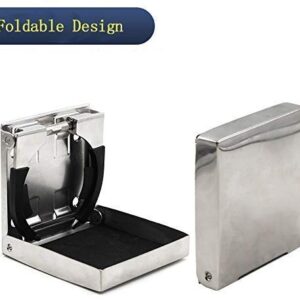 Adjustable Fold-up Cup(Mug) Drink Holders Marine Grade Stainless Steel for Marine/Boat/Yacht/Truck/RV