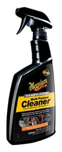 meguiar's g180224eu heavy duty multi-purpose cleaner 709ml professional strength, cleans wheel arches, tyres, vinyl, trim, carpet, fabric, upholstery, rubber, metal, chrome and more