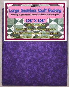 quilt backing, large, seamless, from aqco, magestic purple, c44395-405