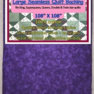 Quilt Backing, Large, Seamless, from AQCO, Magestic Purple, C44395-405