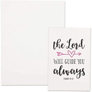 48 Pack Christian Greeting Cards with Envelopes, Inspirational Note Cards with Scripture Bible Verses for Encouragement, Motivation, Confirmation Cards Bulk (4x6 In)