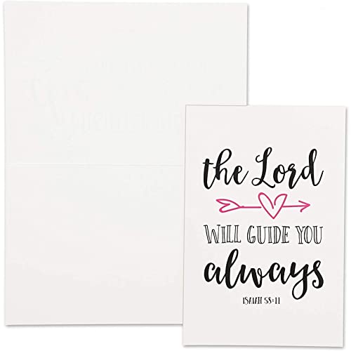 48 Pack Christian Greeting Cards with Envelopes, Inspirational Note Cards with Scripture Bible Verses for Encouragement, Motivation, Confirmation Cards Bulk (4x6 In)