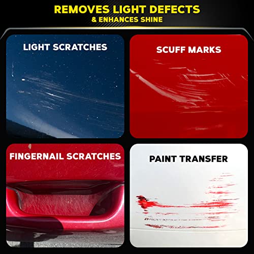 Meguiar's Quik Scratch Eraser Kit, Car Scratch Remover for Repairing Surface Blemishes, Car Care Kit with ScratchX, Drill-Mounted Pad, and Microfiber Towel, 3 Count