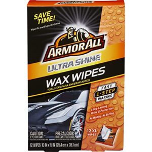 armor all ultra shine wax wipes (12 count)