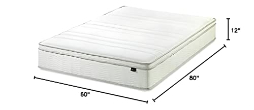 Zinus 12 Inch Foam and SpringMattress / CertiPUR-US Certified Foams /Mattress-in-a-Box, Queen