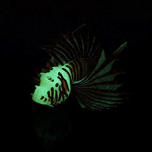 Yosoo Artificial Lion Fish Luminous Fake Fish Aquarium Fish Tank Ornament Glow Simulation Animal Decoration (Purple)