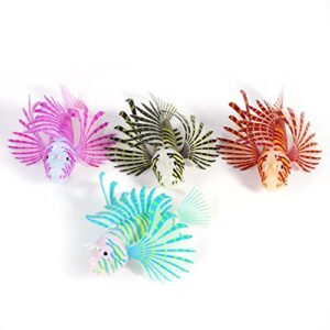 Yosoo Artificial Lion Fish Luminous Fake Fish Aquarium Fish Tank Ornament Glow Simulation Animal Decoration (Purple)