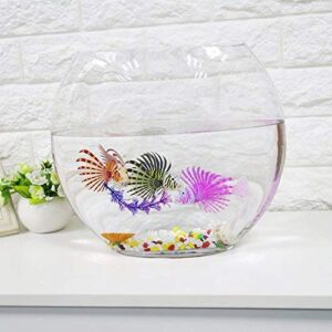 Yosoo Artificial Lion Fish Luminous Fake Fish Aquarium Fish Tank Ornament Glow Simulation Animal Decoration (Purple)