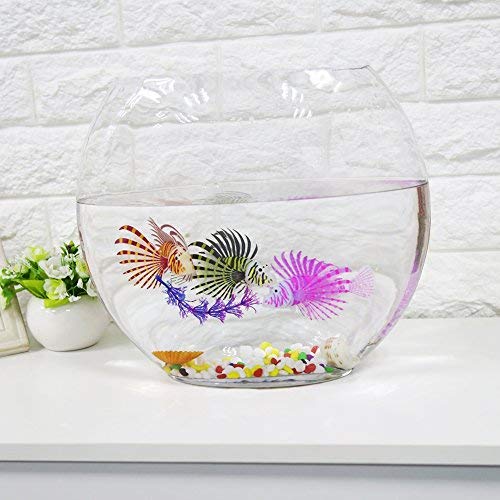 Yosoo Artificial Lion Fish Luminous Fake Fish Aquarium Fish Tank Ornament Glow Simulation Animal Decoration (Purple)