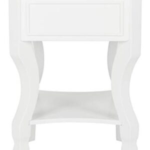 Safavieh Home Collection Alaia White 1-Drawer Nightstand