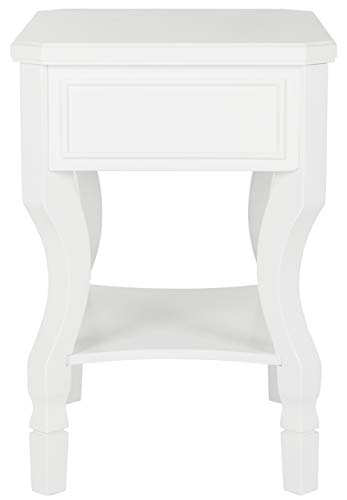 Safavieh Home Collection Alaia White 1-Drawer Nightstand