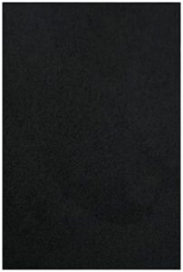 ambiant pet friendly solid color area rugs black - 3' x 5'