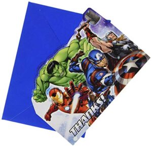 marvel epic avengers™ "thank you" postcards, party favor
