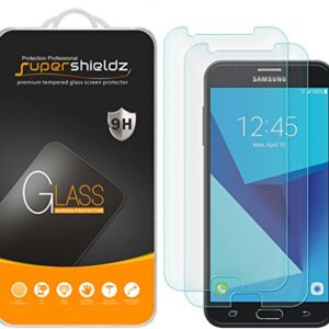 Supershieldz (2 Pack) Designed for Samsung Galaxy J7 (2017) Tempered Glass Screen Protector, 0.33mm, Anti Scratch, Bubble Free