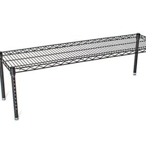 Omega 18" Deep x 42" Wide x 14" High Black Stationary Dunnage Rack