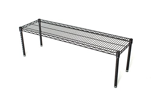 Omega 18" Deep x 42" Wide x 14" High Black Stationary Dunnage Rack