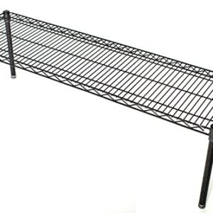 Omega 18" Deep x 42" Wide x 14" High Black Stationary Dunnage Rack