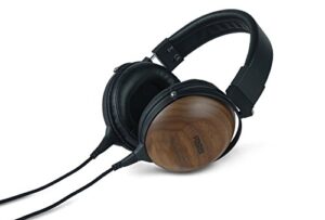 fostex th-610 premium stereo headphones with tesla magnetic circuit, black/walnut