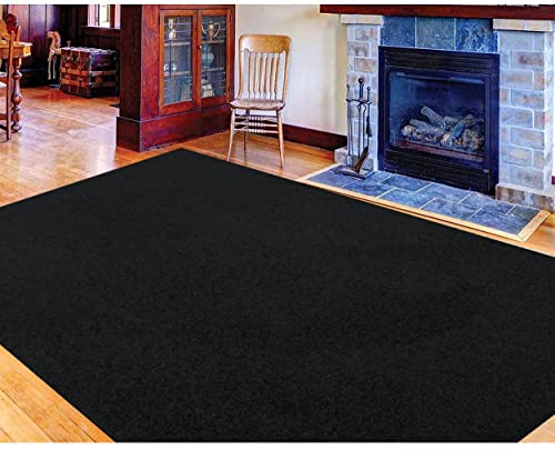 Bright House Solid Color Area Rug Black - 2' x 3'