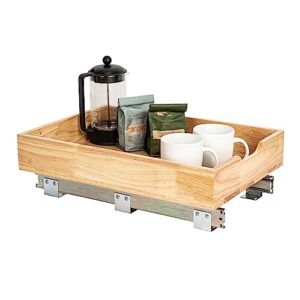 household essentials glidez wood 1-tier sliding cabinet organizer: 14.5-inch wide