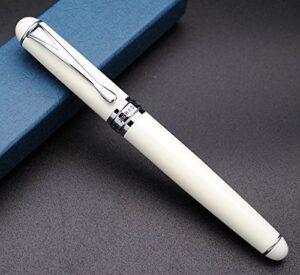 jinhao x750 fountain pen m nib (ivory white)
