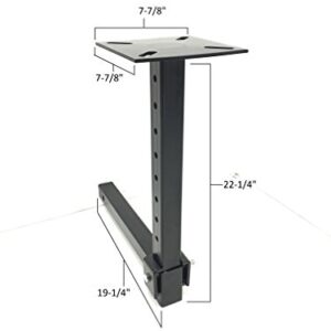 MAXXHAUL 80356 Hitch Mount Vise Plate/Holder (with Adjustable Height)