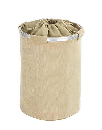 WENKO 62086100 Cordoba Basket, Sorter with Lid, Bin, Beige Laundry Hamper