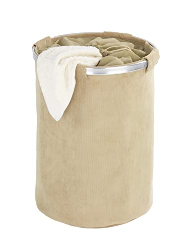 WENKO 62086100 Cordoba Basket, Sorter with Lid, Bin, Beige Laundry Hamper