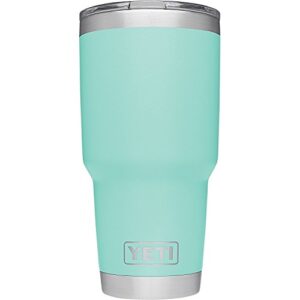 yeti rambler 30 oz stainless steel vacuum insulated tumbler with lid, seafoam