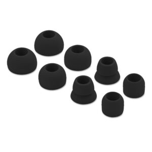 replacement silicone eartips earbuds eargels for beats by dr dre powerbeats 3 wireless stereo earphones (black)