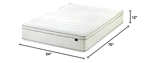 Zinus 12 Inch Foam and SpringMattress / CertiPUR-US Certified Foams /Mattress-in-a-Box, Full