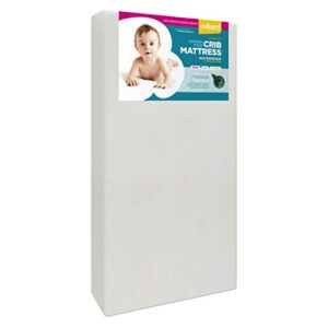 milliard premium memory foam hypoallergenic infant crib mattress and toddler bed mattress with waterproof cover, flip dual stage system, updated cover 2021-27.5 inches x 52 inches x 5.5 inches