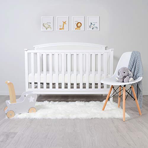 Milliard Premium Memory Foam Hypoallergenic Infant Crib Mattress and Toddler Bed Mattress with Waterproof Cover, Flip Dual Stage System, Updated Cover 2021-27.5 inches x 52 inches x 5.5 inches