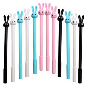 12 pack cute bunny rabbit gel ink pen 0.5mm kawaii office supplies for student easter christmas