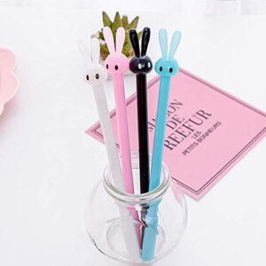 12 Pack Cute Bunny Rabbit Gel Ink Pen 0.5mm Kawaii Office Supplies for Student Easter Christmas