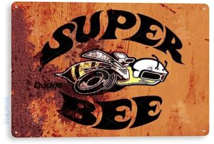 tinworld tin sign dodge super bee garage auto shop retro rustic metal sign decor b348