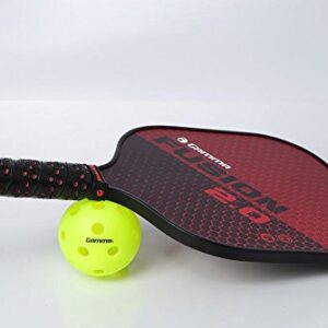 GAMMA Sports 2.0 Pickleball Paddles: Mens and Womens Textured Fiberglass Face Pickle-Ball Racquet - Indoor and Outdoor Racket: Fusion Red, ~8 oz