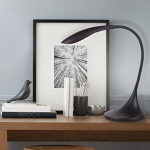 Catalina 19983-000 Modern Adjustable Gooseneck Dimmable LED Desk Lamp, 15.4", Classic Black