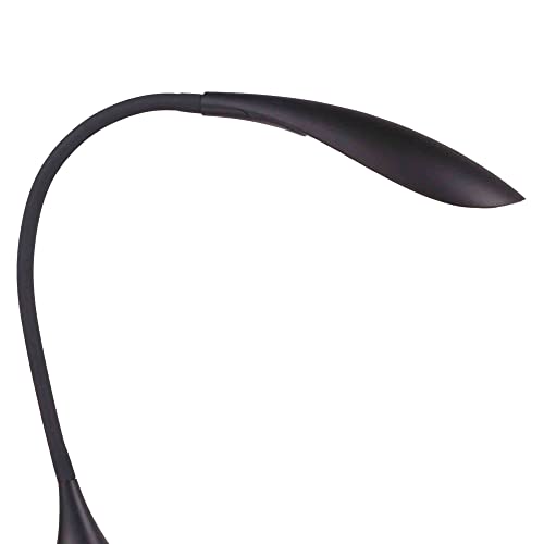 Catalina 19983-000 Modern Adjustable Gooseneck Dimmable LED Desk Lamp, 15.4", Classic Black